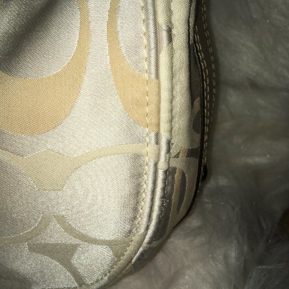 Vintage Coach Satin Signature w/Silver Hardware - Picture 6 of 9